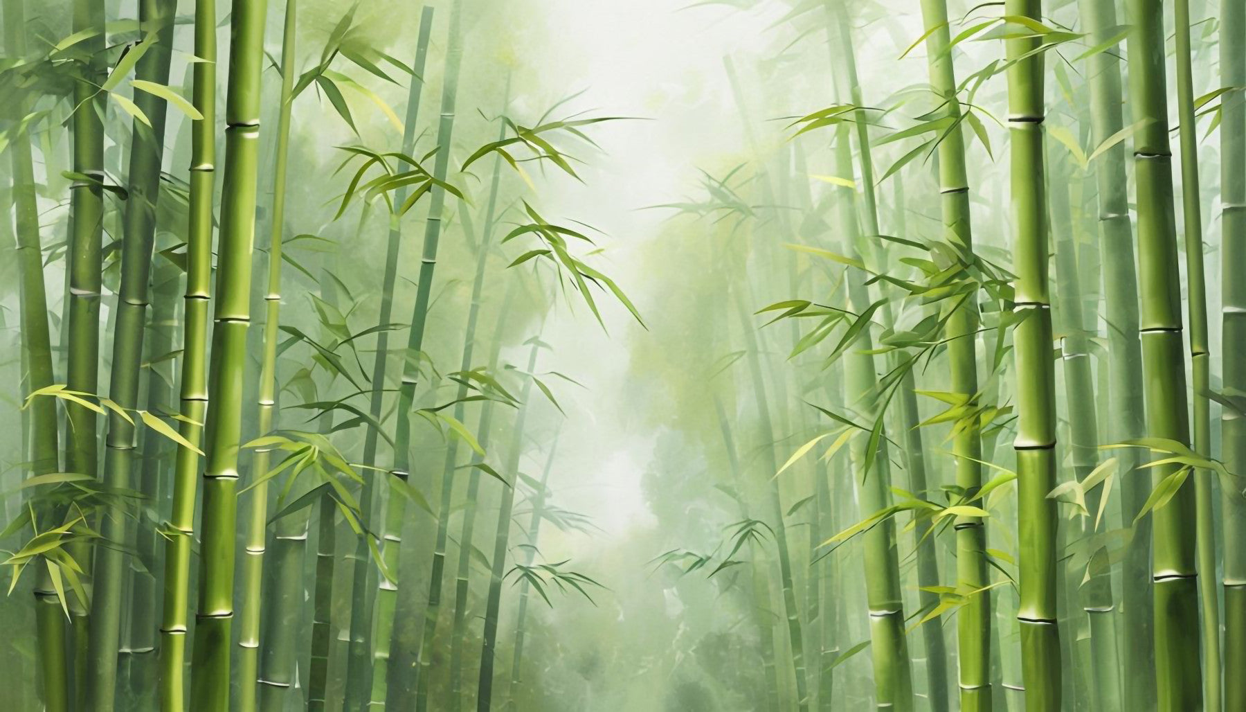 Zen Bamboo Forest Wall Mural