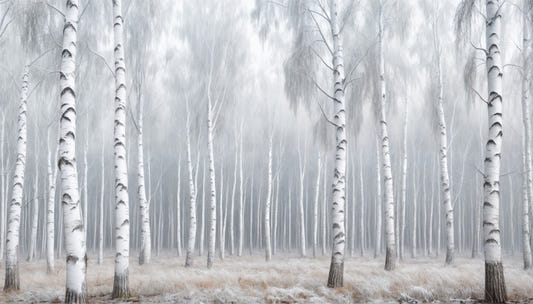 Birch Whispers Wall Mural