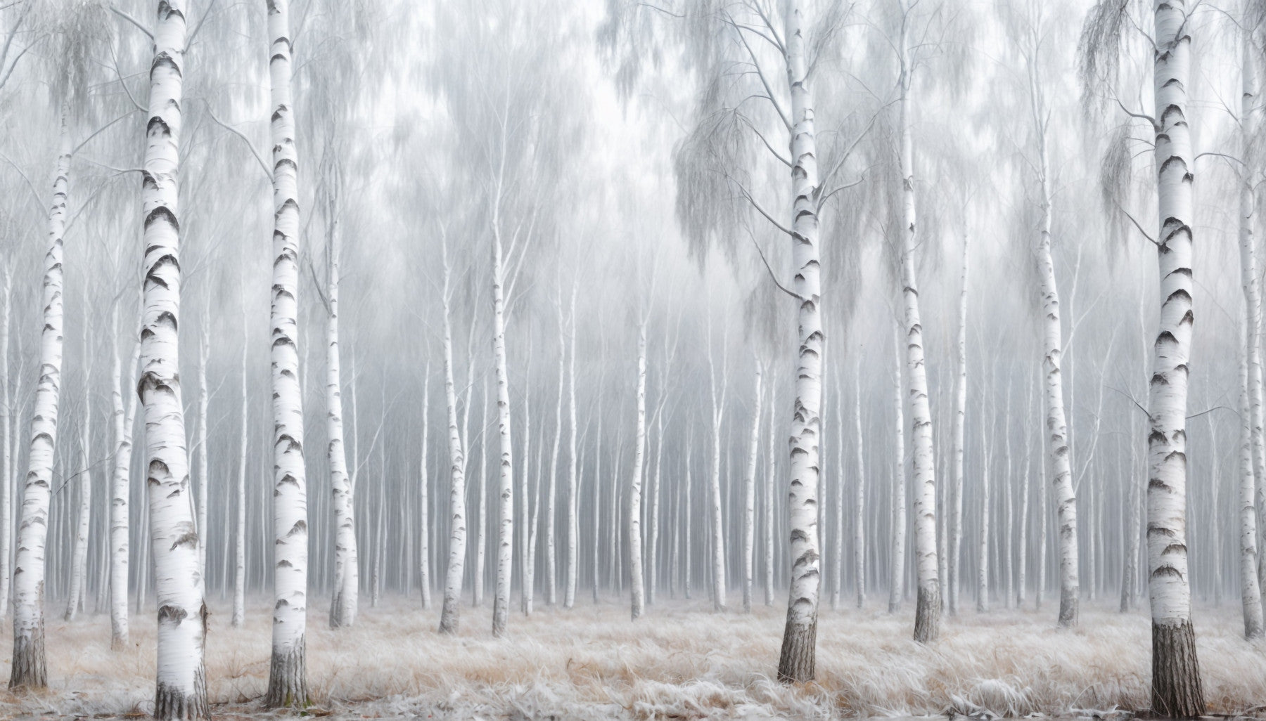 Birch Whispers Wall Mural