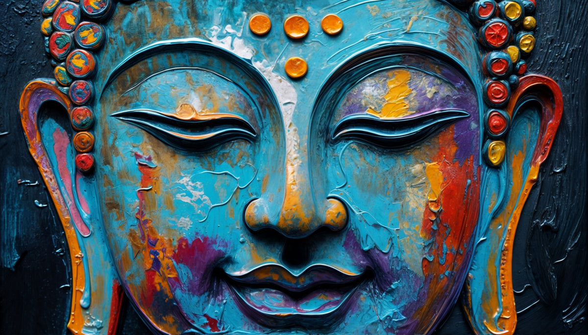 Zenith Buddha Wall Mural in your room — zoomed