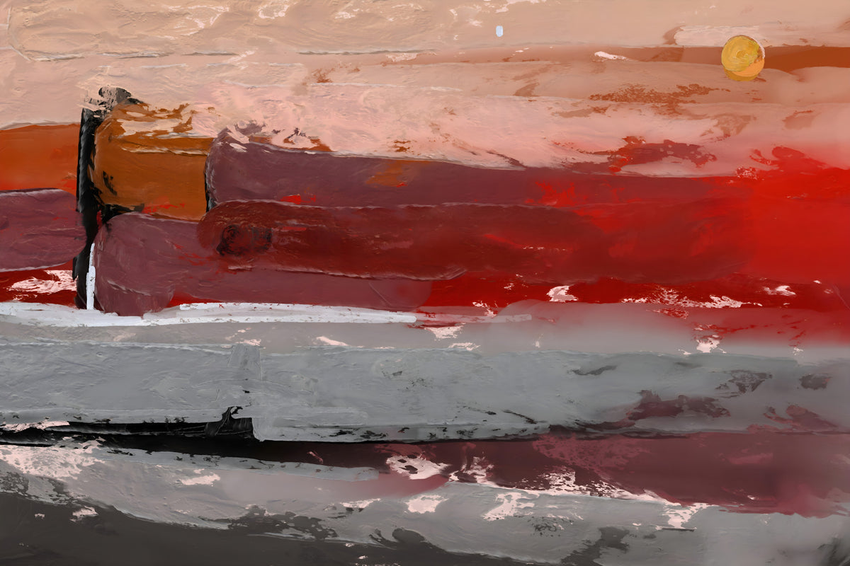 Abstract Landscape Wall Mural in your room — zoomed