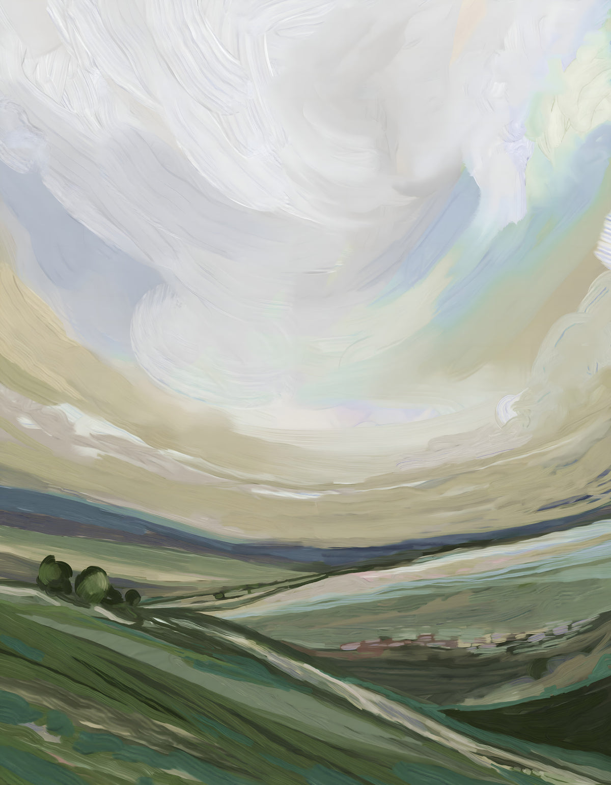 Yorkshire Landscape Oils Wall Mural