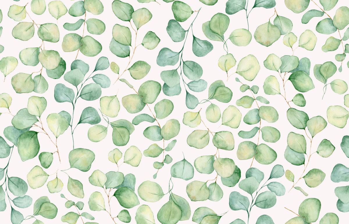 Eucalyptus Dream Garden Wallpaper⁠ in your room — zoomed