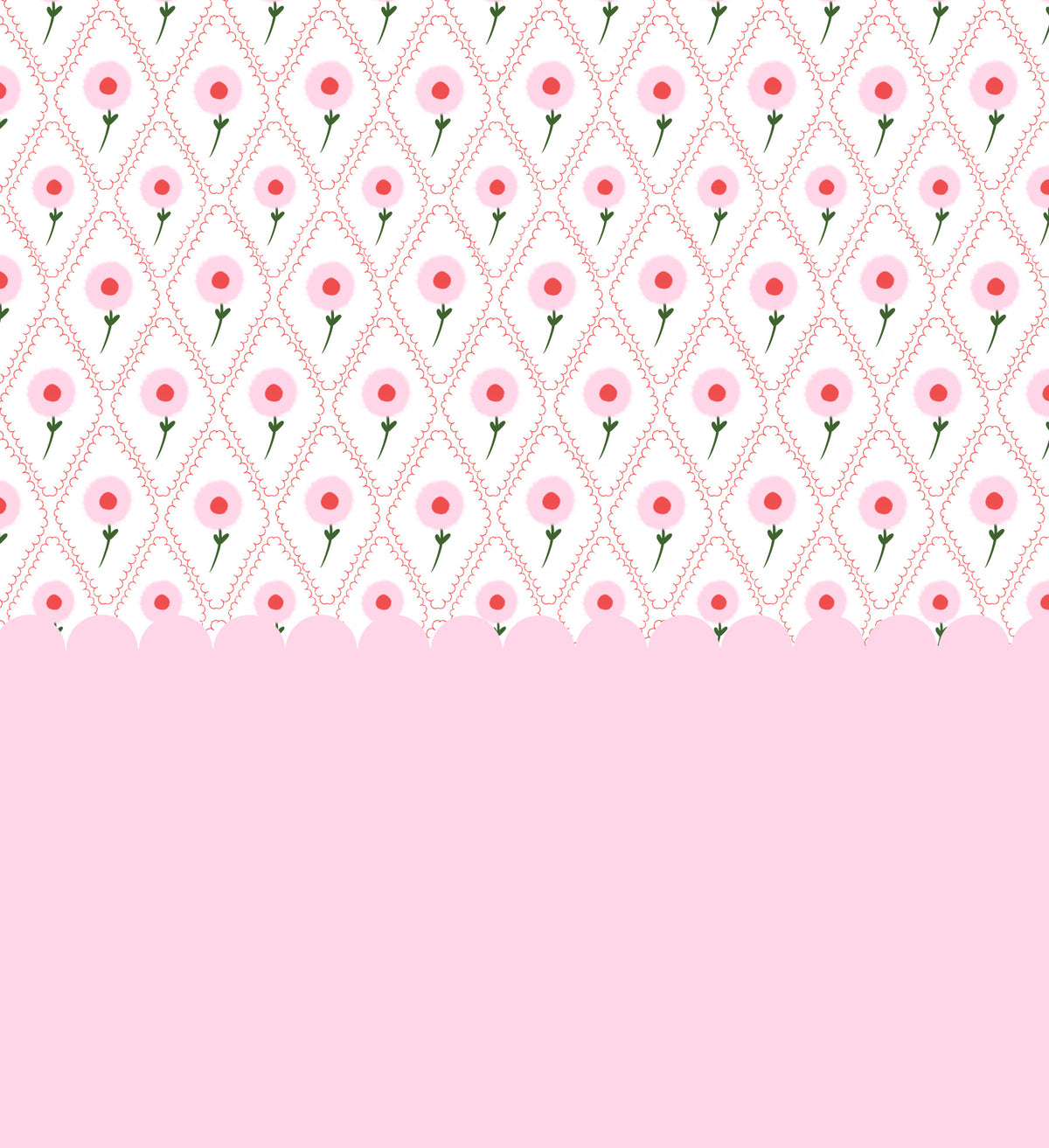 Cottage Rose Mural Wall Mural