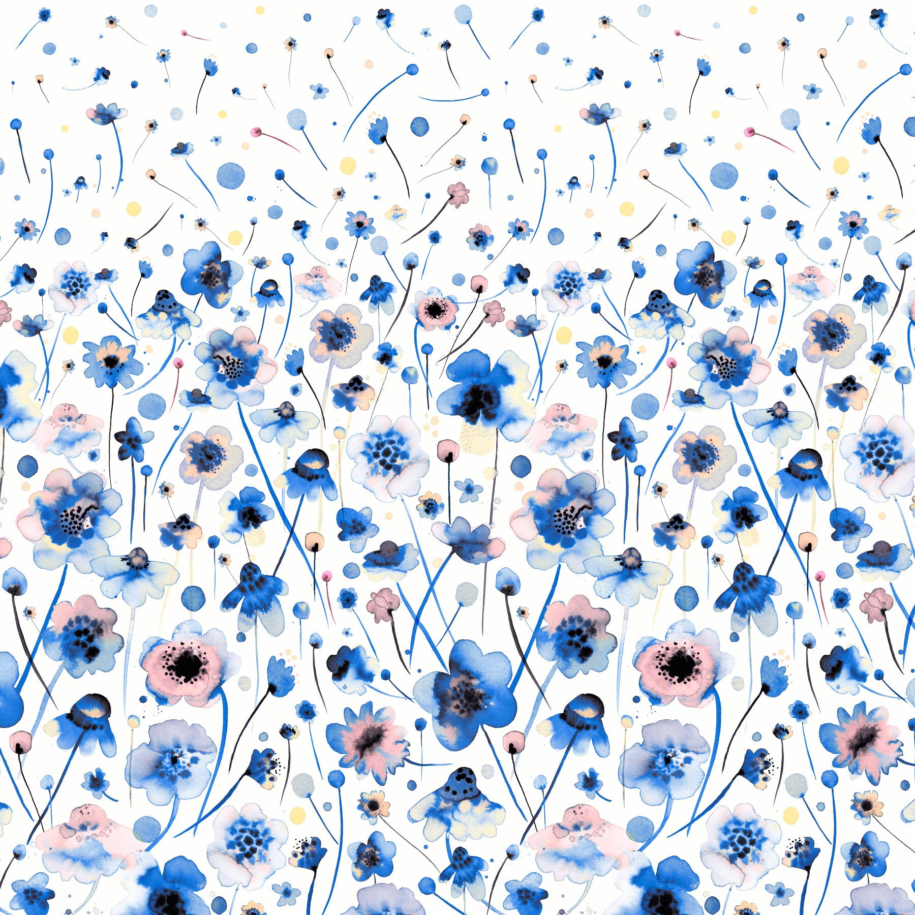Bluebell Blush Wall Mural