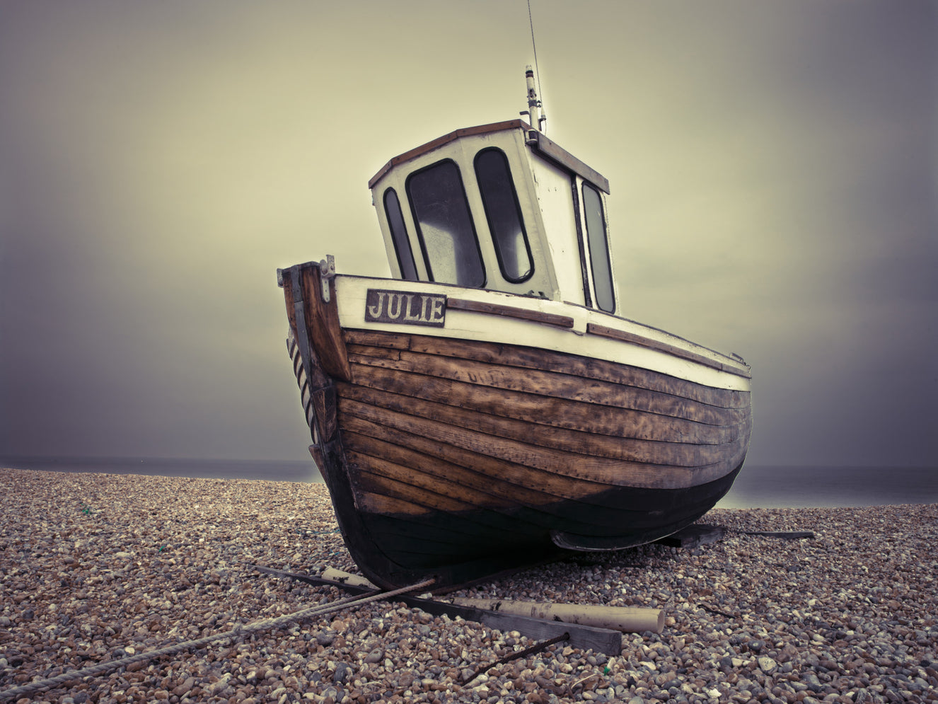 Moored Tranquility Wall Mural