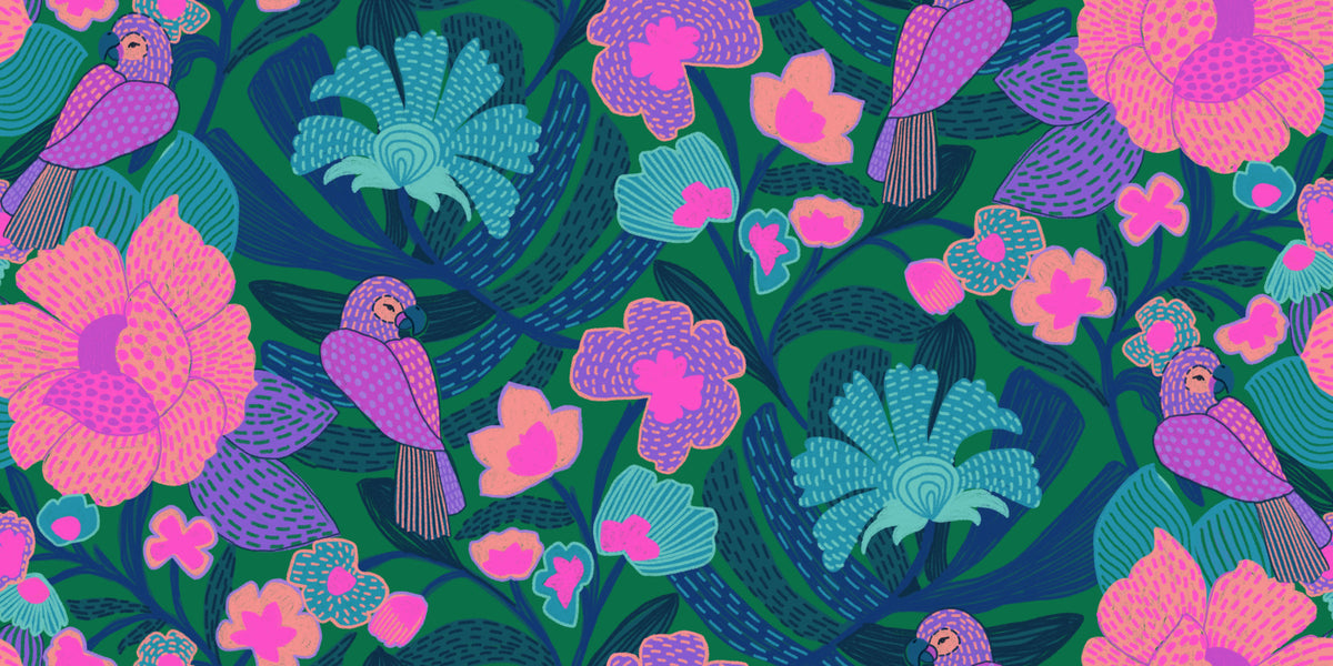 Parrot Bloom Wallpaper⁠