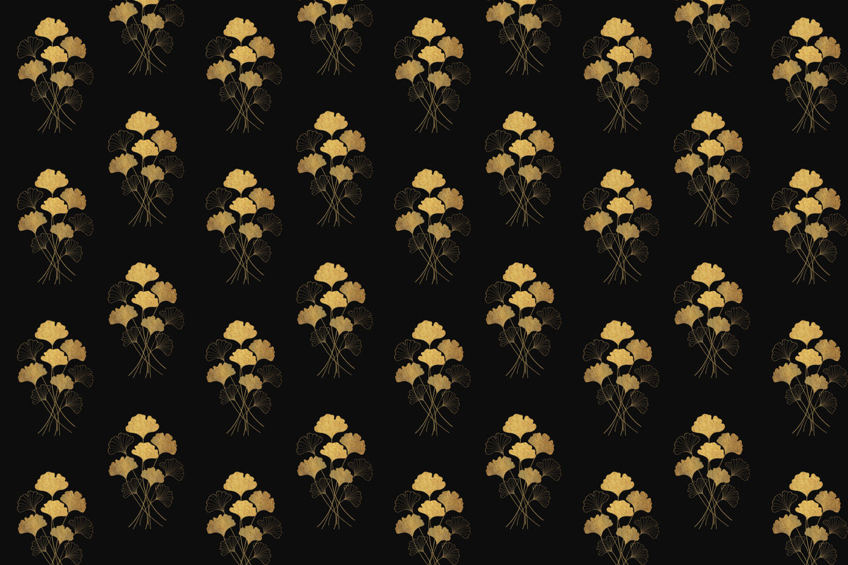 Ginkgo Luxury Gold Wall Mural