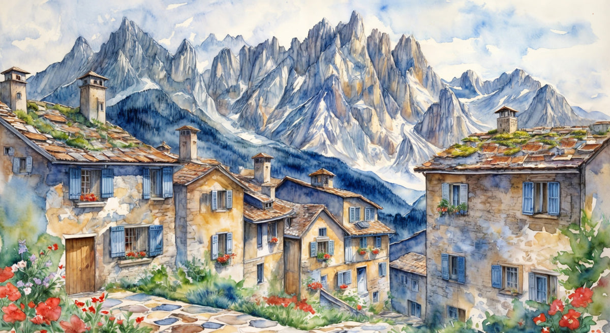 Alpine Village Dream Wall Mural