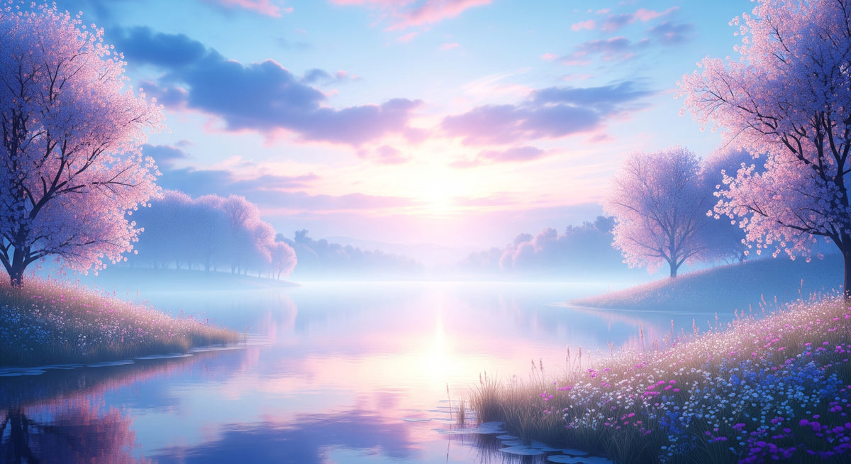 Bloom by the Lake Wall Mural