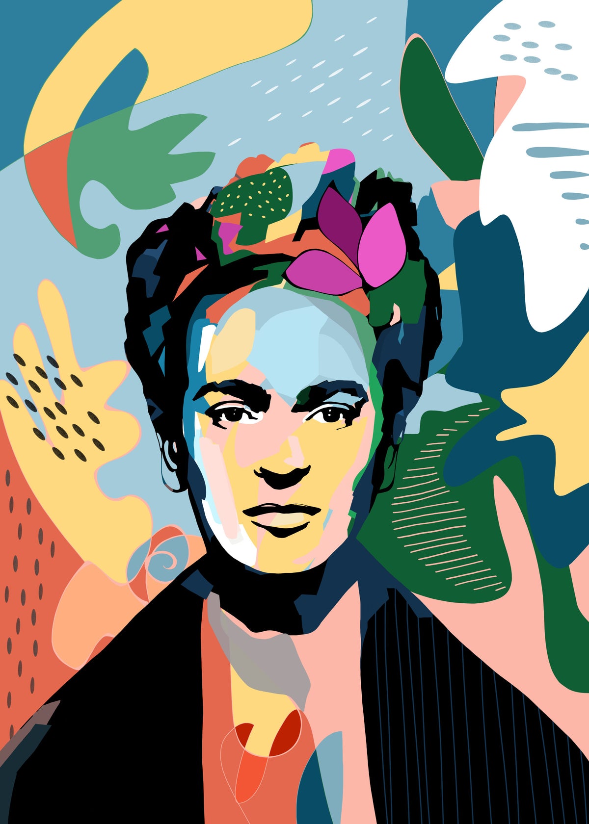 Mexican Icon Wall Mural in your room — zoomed