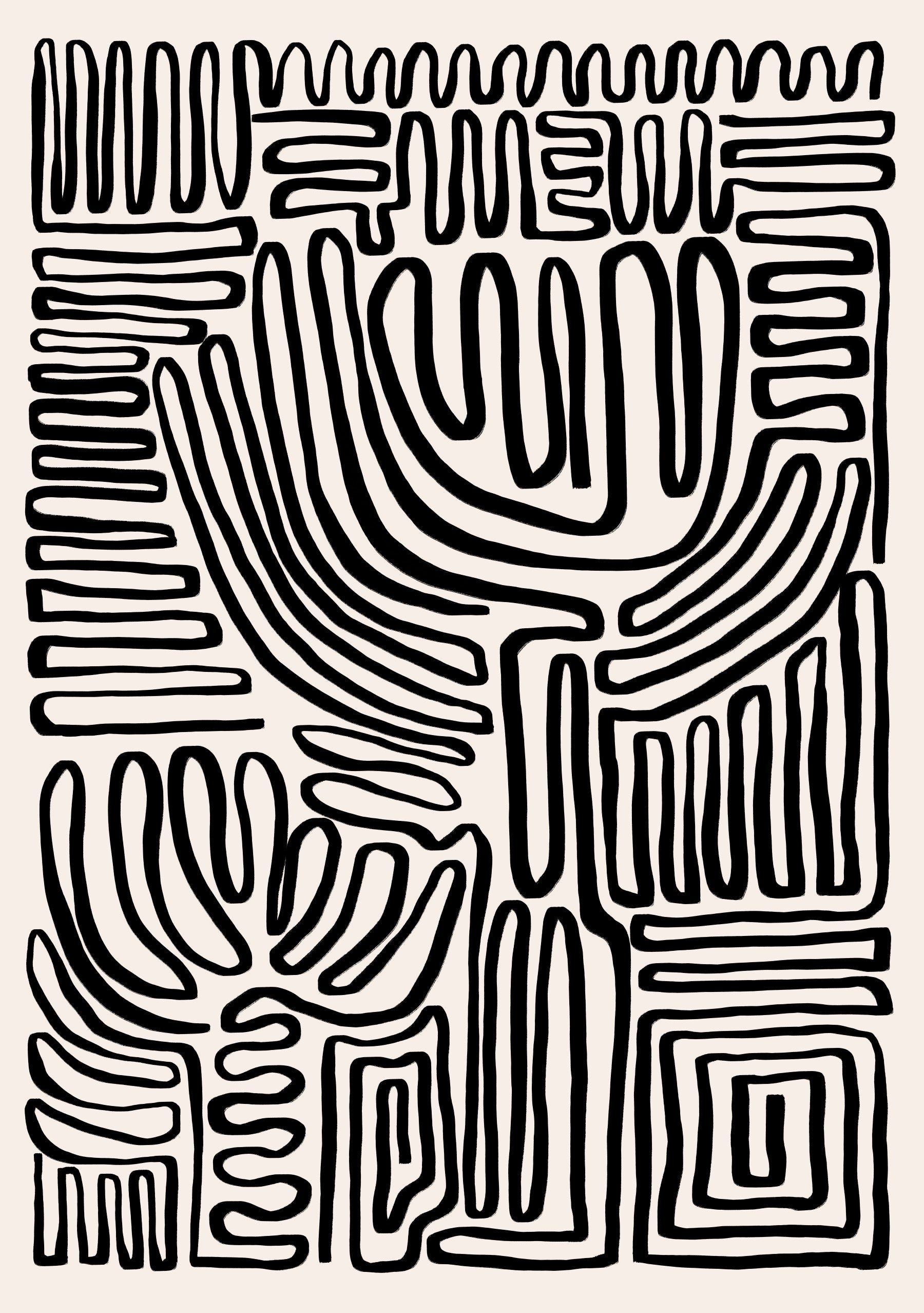Tribal Echo Wall Mural