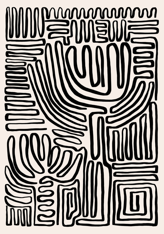Tribal Echo Wall Mural