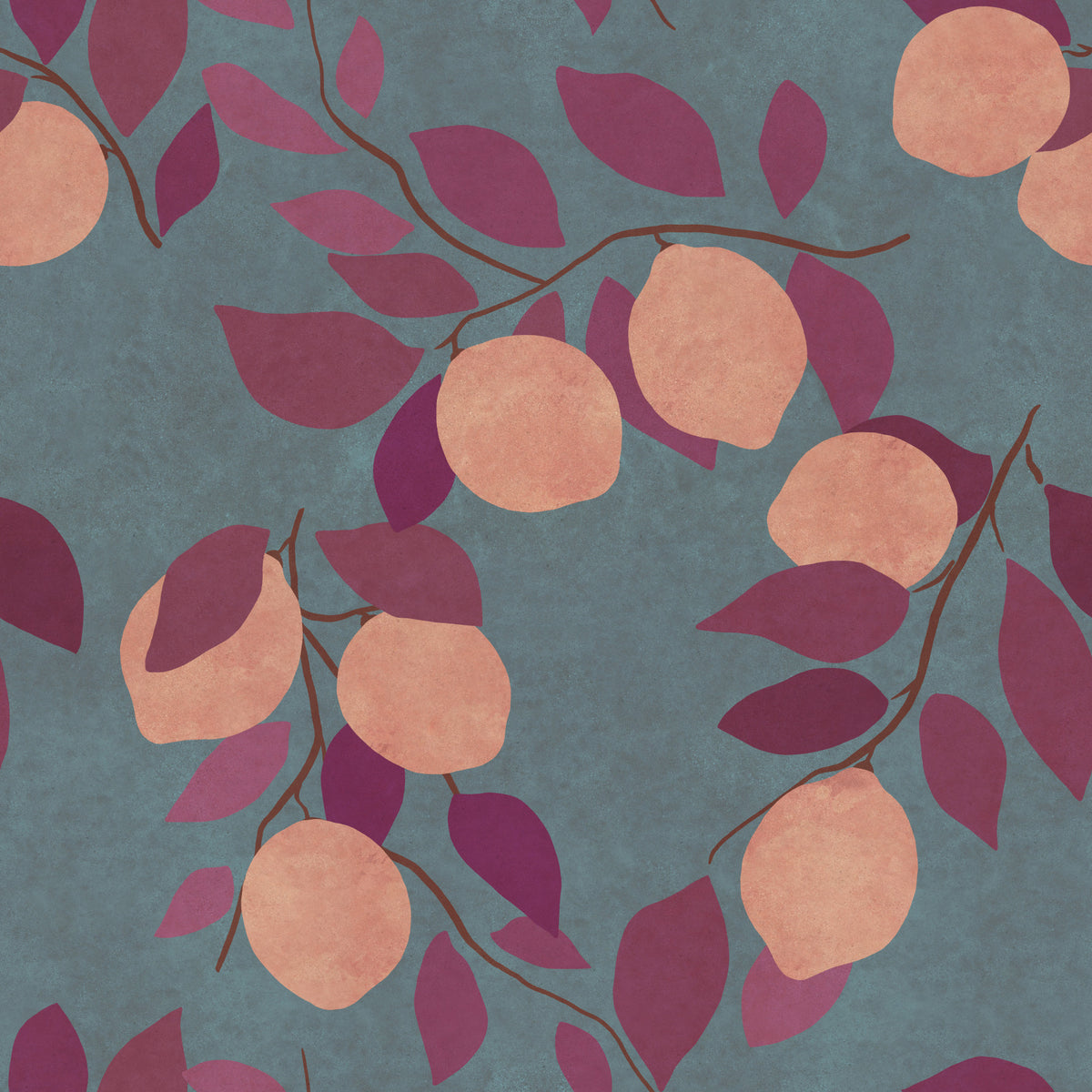 Citrus Bliss Wallpaper⁠ in your room — zoomed
