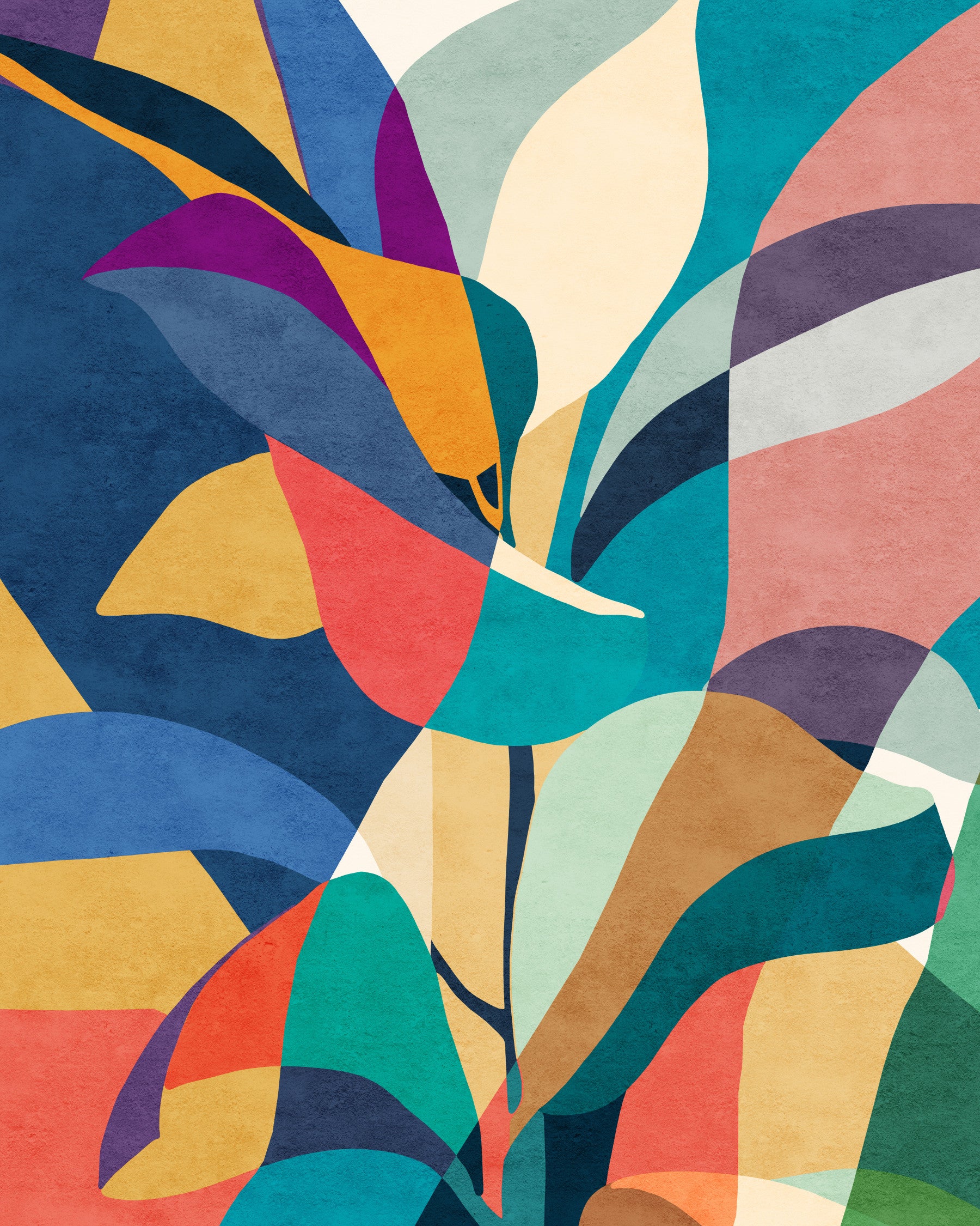 Mosaic Flora Wall Mural
