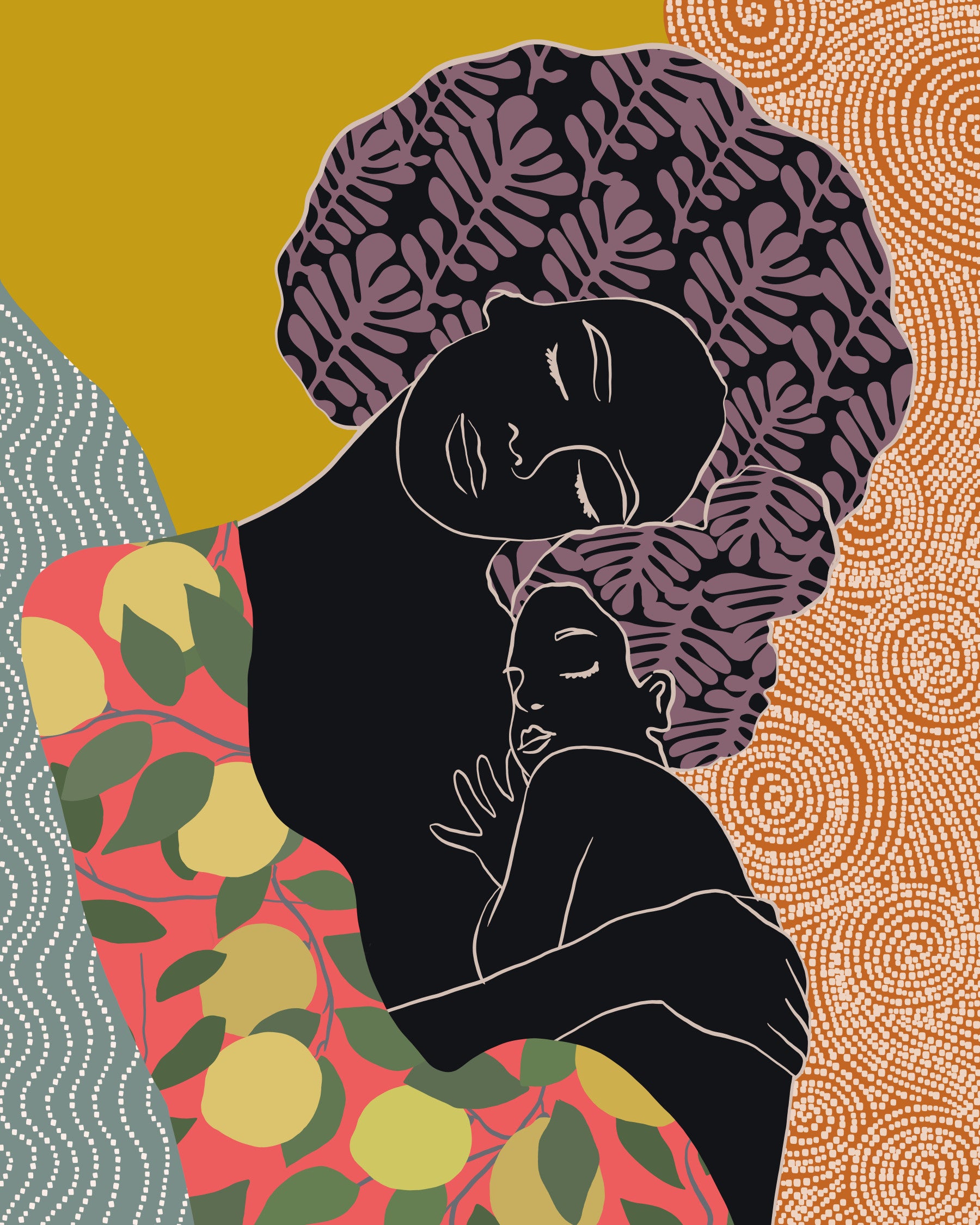 Mother's Embrace Wall Mural