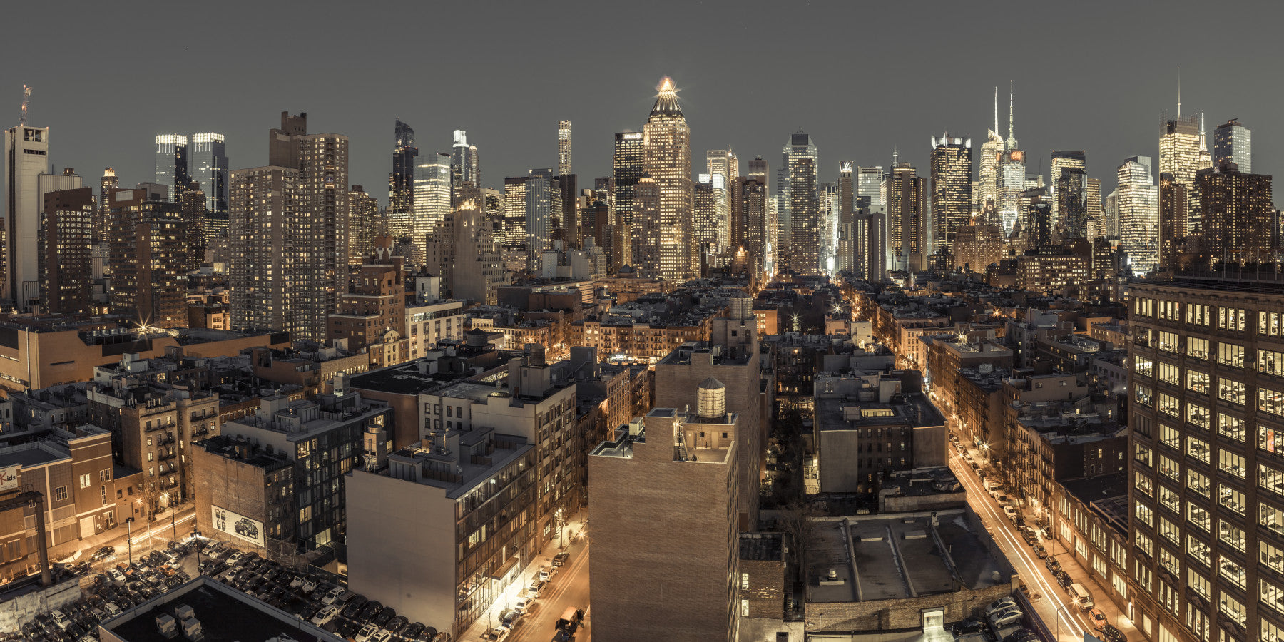 Cityscape Twilight Wall Mural