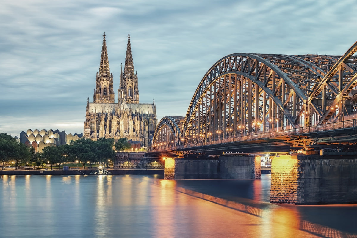 Cologne at Dusk Wall Mural