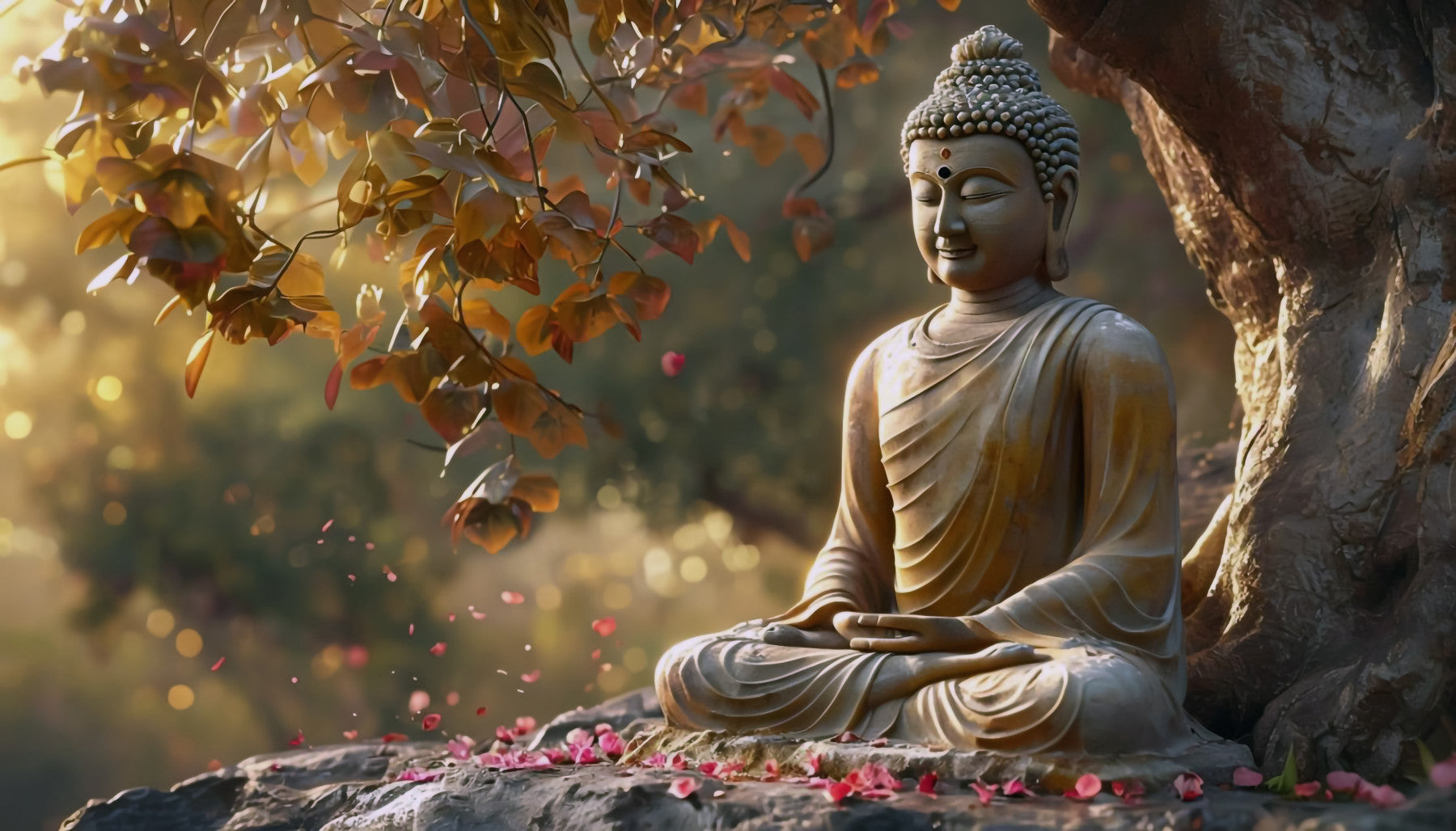 Zen Garden Buddha Wall Mural