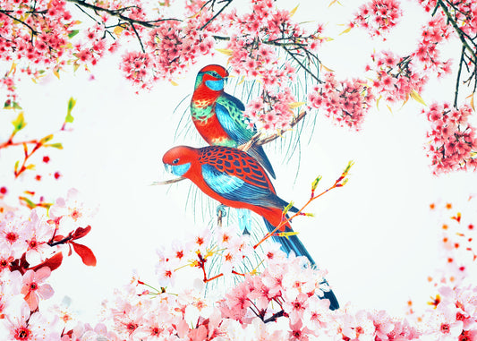 Blossom Birds Wall Mural