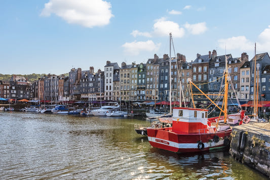 Honfleur Harbor Charm Wall Mural