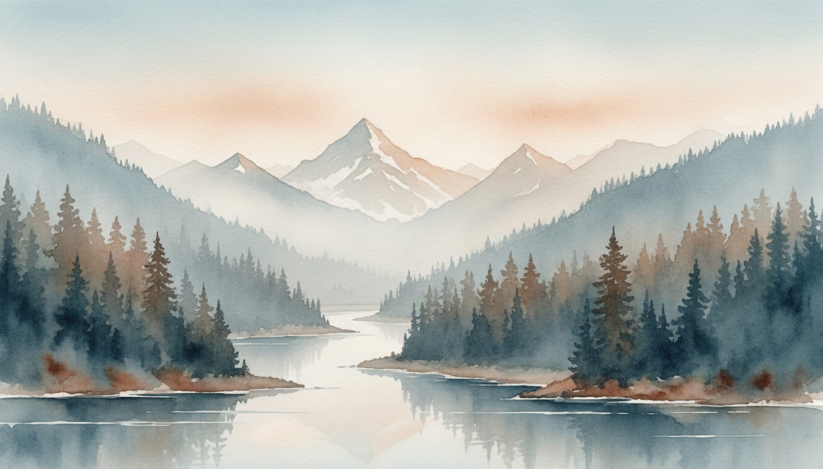 Tranquil Valley Wall Mural in your room — zoomed