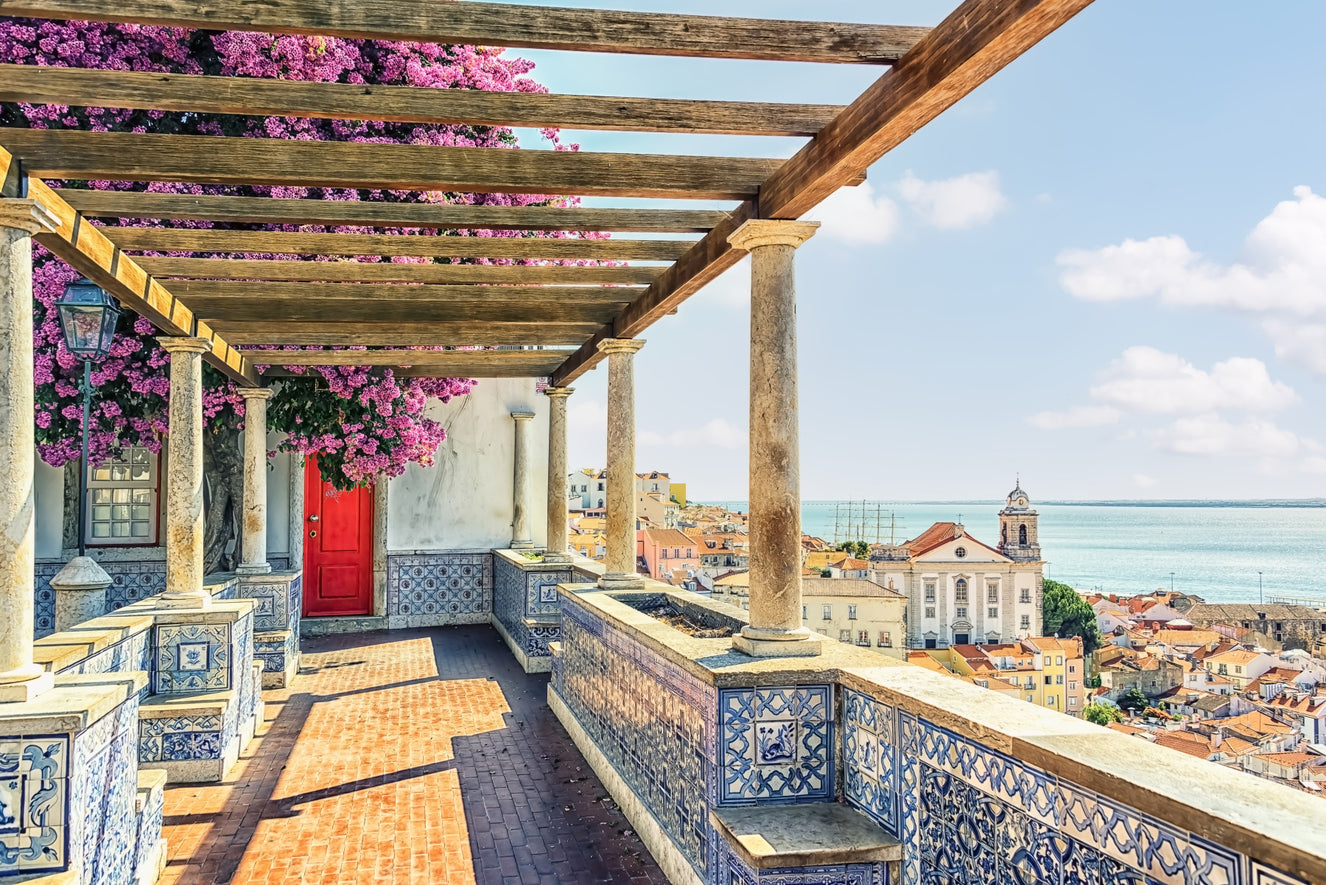 Lisbon Vista Bloom Wall Mural