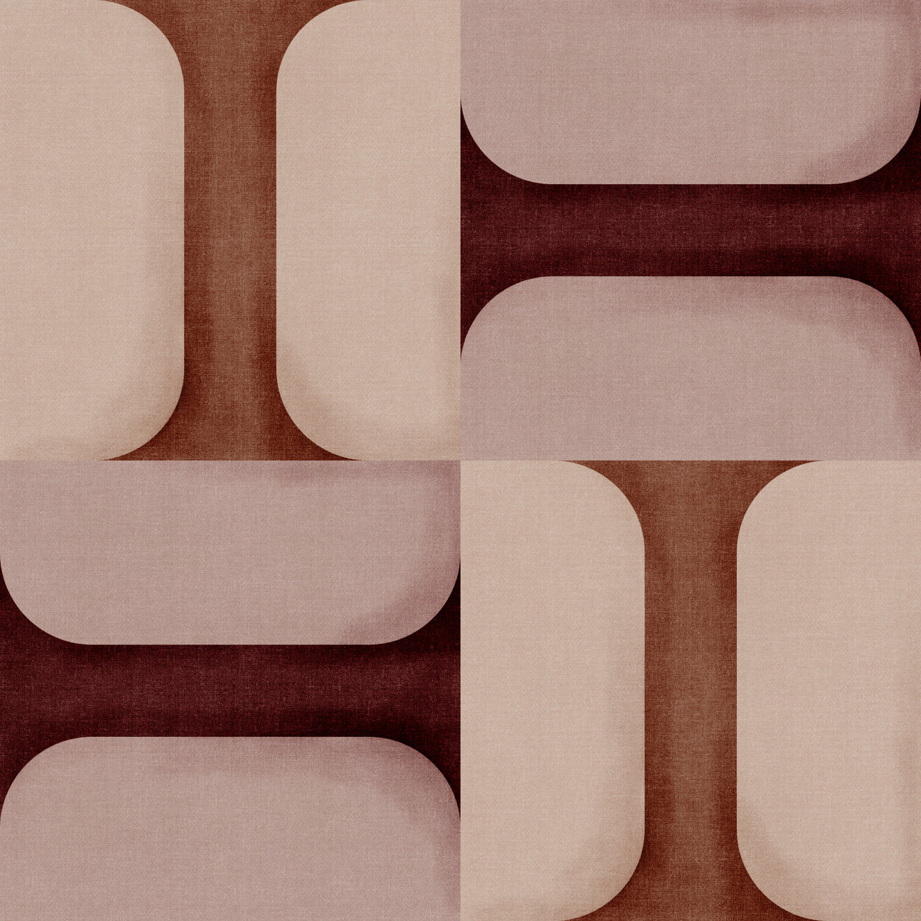 Modern Textured Tiles Clay Wallpaper⁠