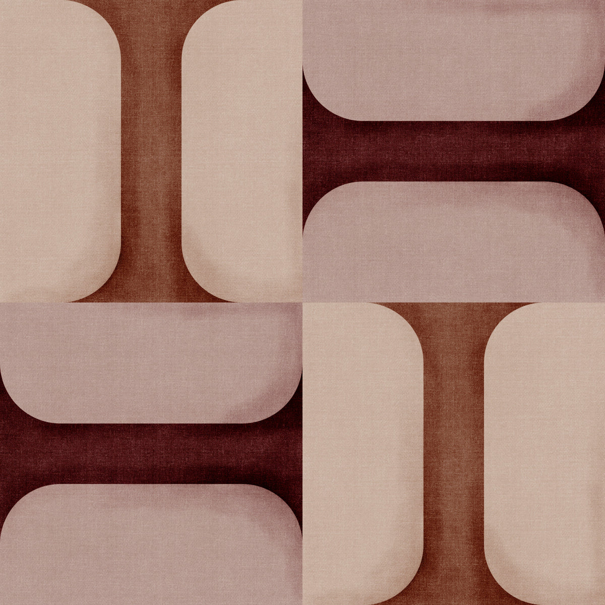 Modern Textured Tiles Clay Wallpaper⁠