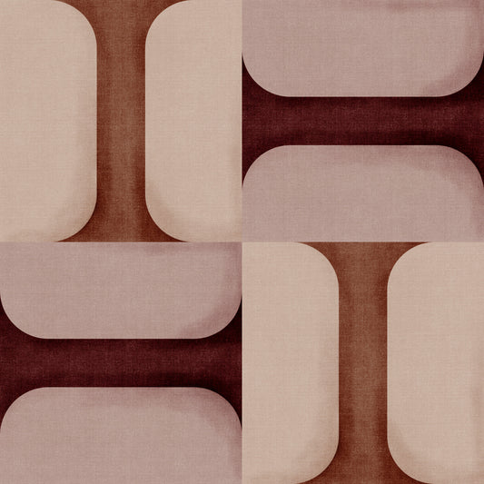 Modern Textured Tiles Clay Wallpaper⁠