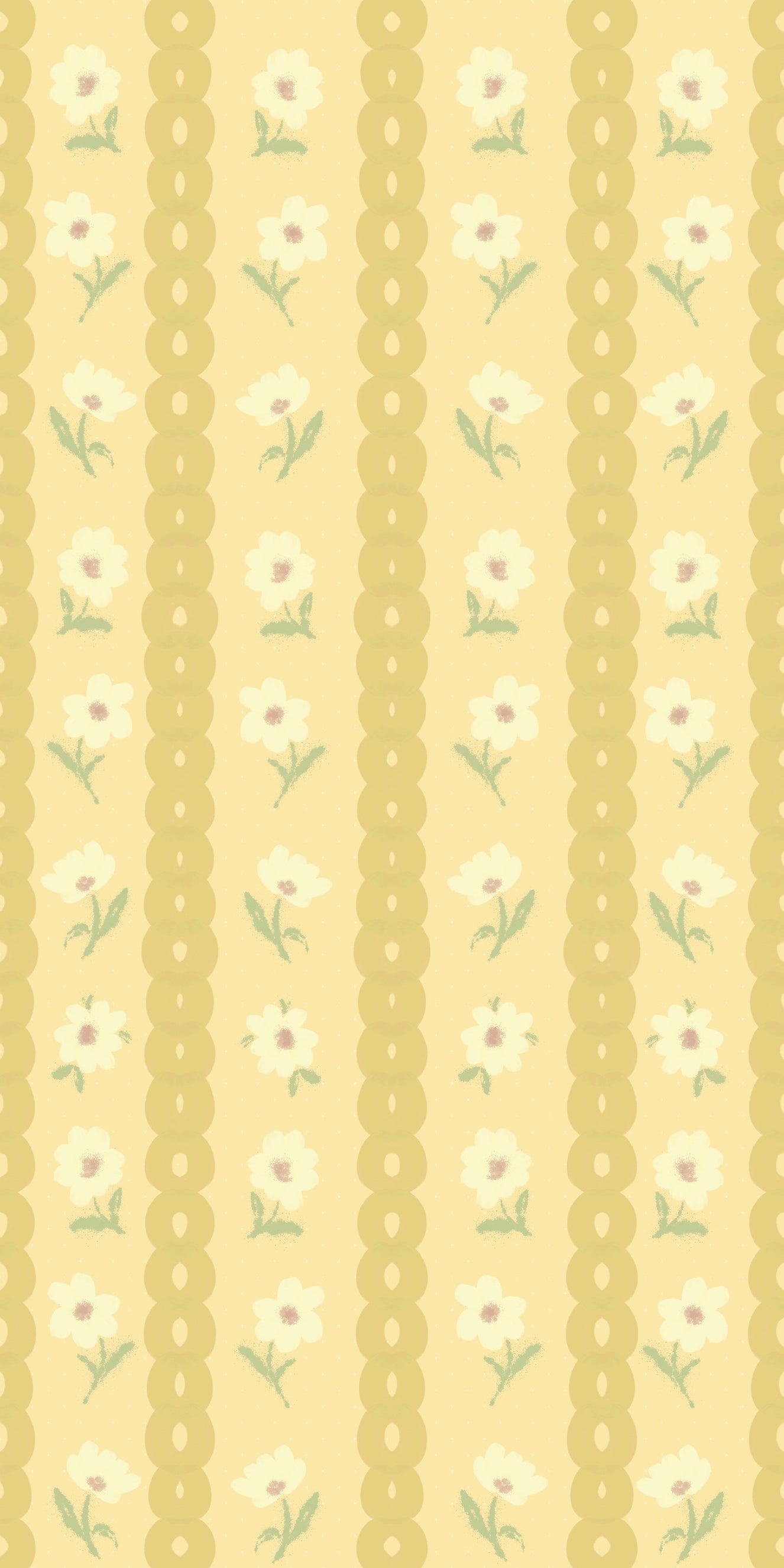 Retro Daisy Chains Wallpaper⁠