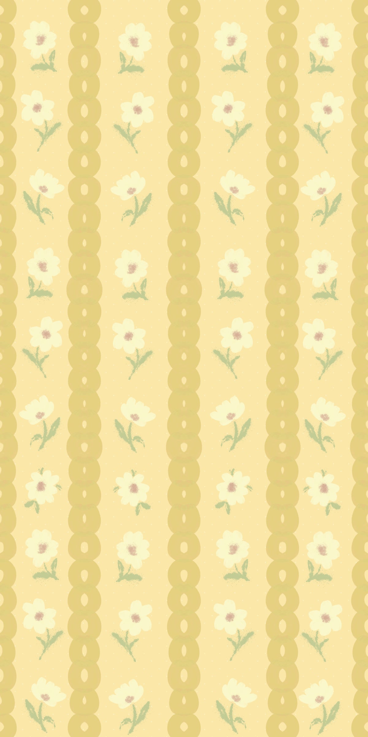 Retro Daisy Chains Wallpaper⁠