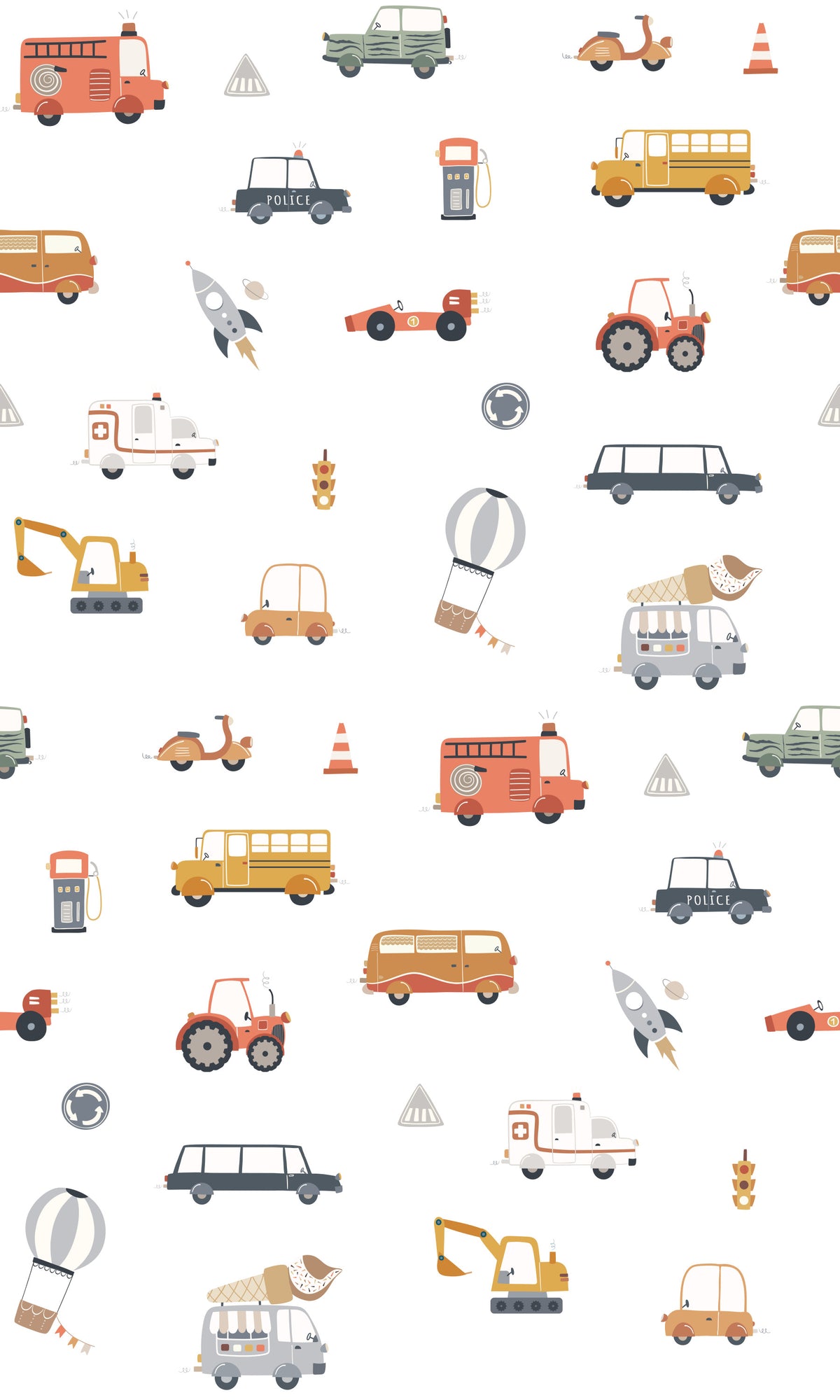 On the Go Vehicles Wallpaper⁠