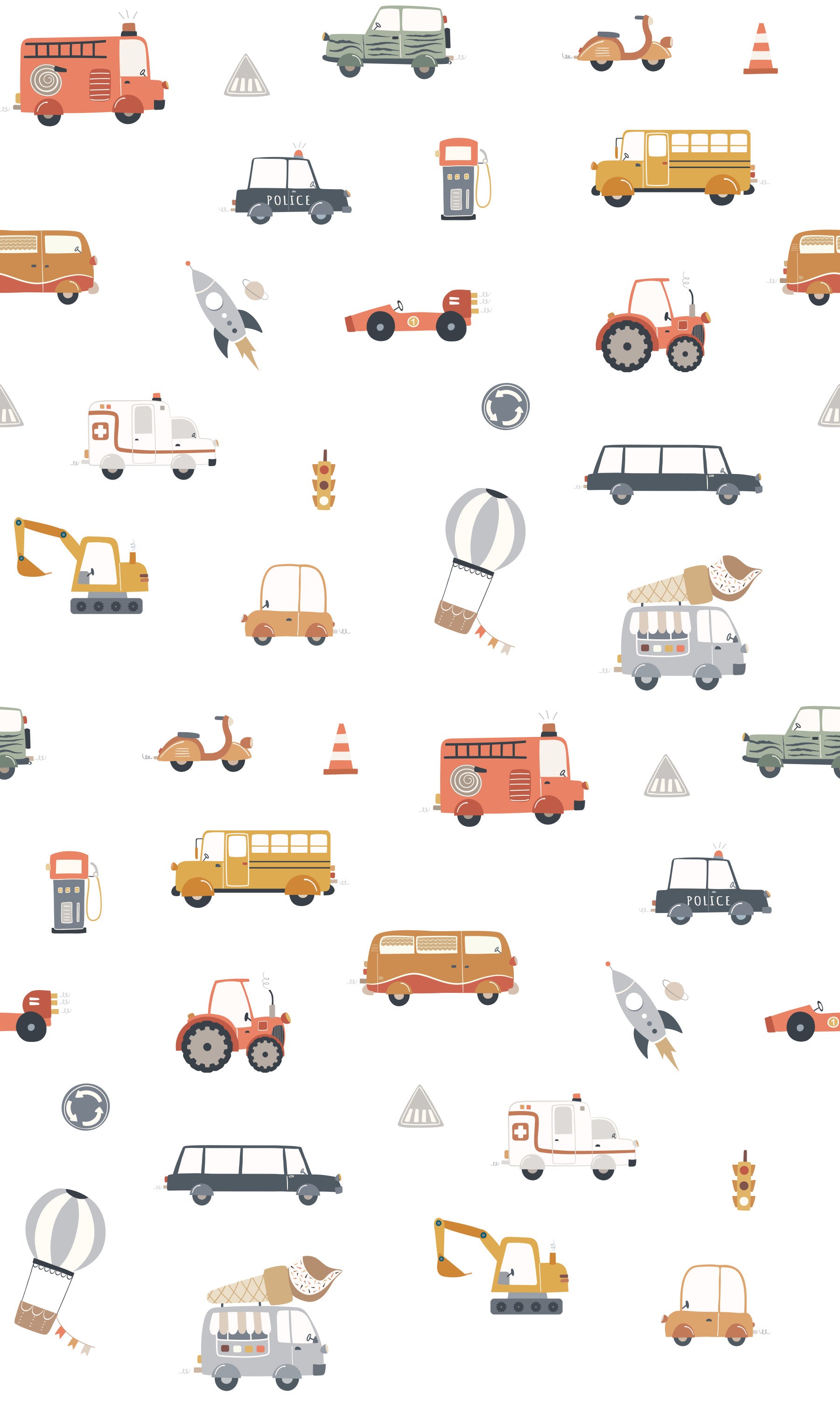 On the Go Vehicles Wallpaper⁠