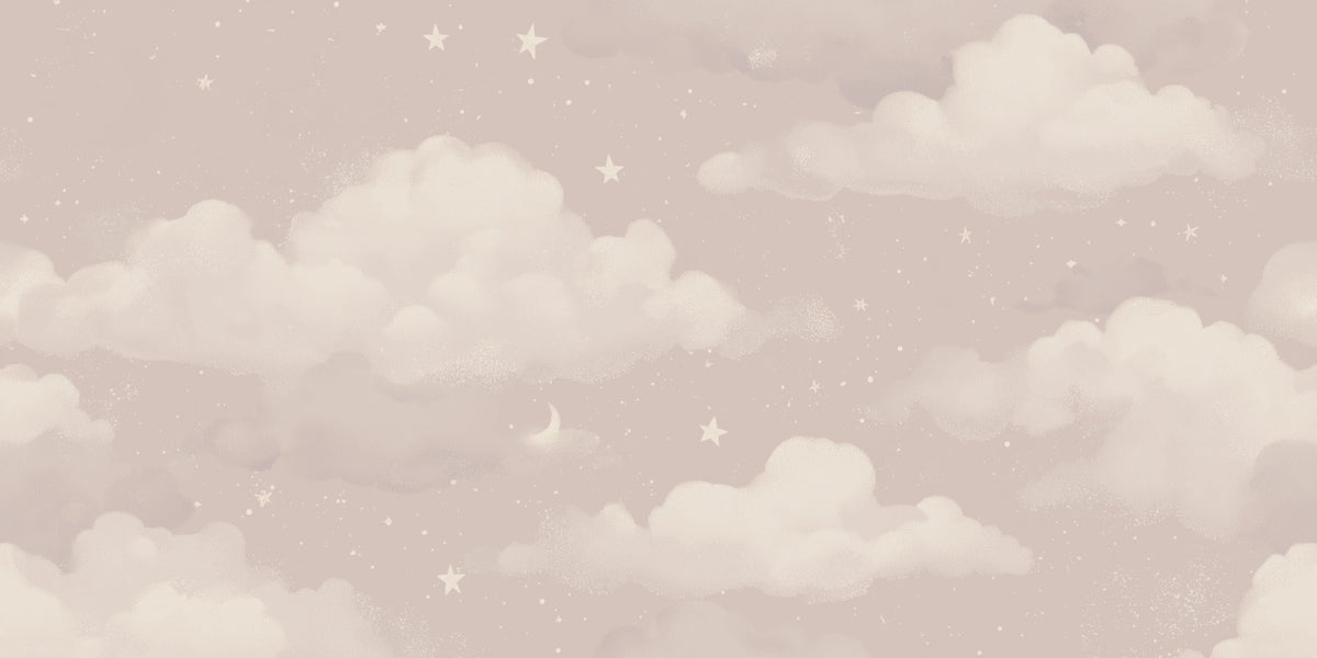 Sweet Dreams – Blush Wall Mural in your room — zoomed
