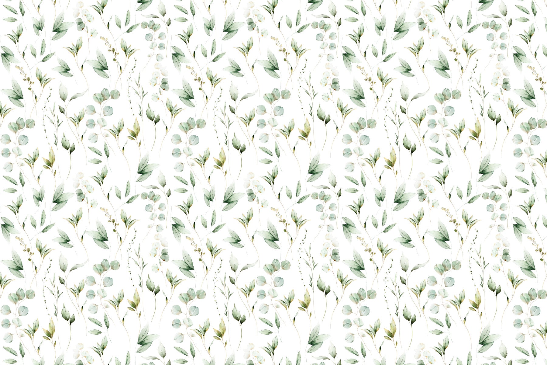 Floral Eucalyptus Dreams  Wallpaper⁠