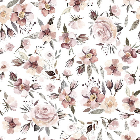 Blush Winter Bloom  Wallpaper⁠