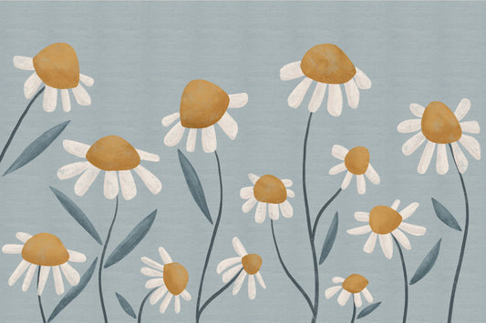 Sunny Daisy Field Wall Mural