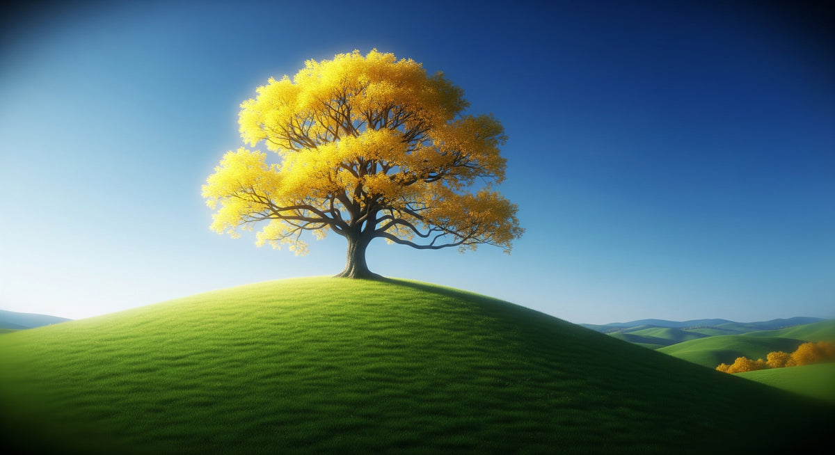 Lucent Tree Wall Mural in your room — zoomed
