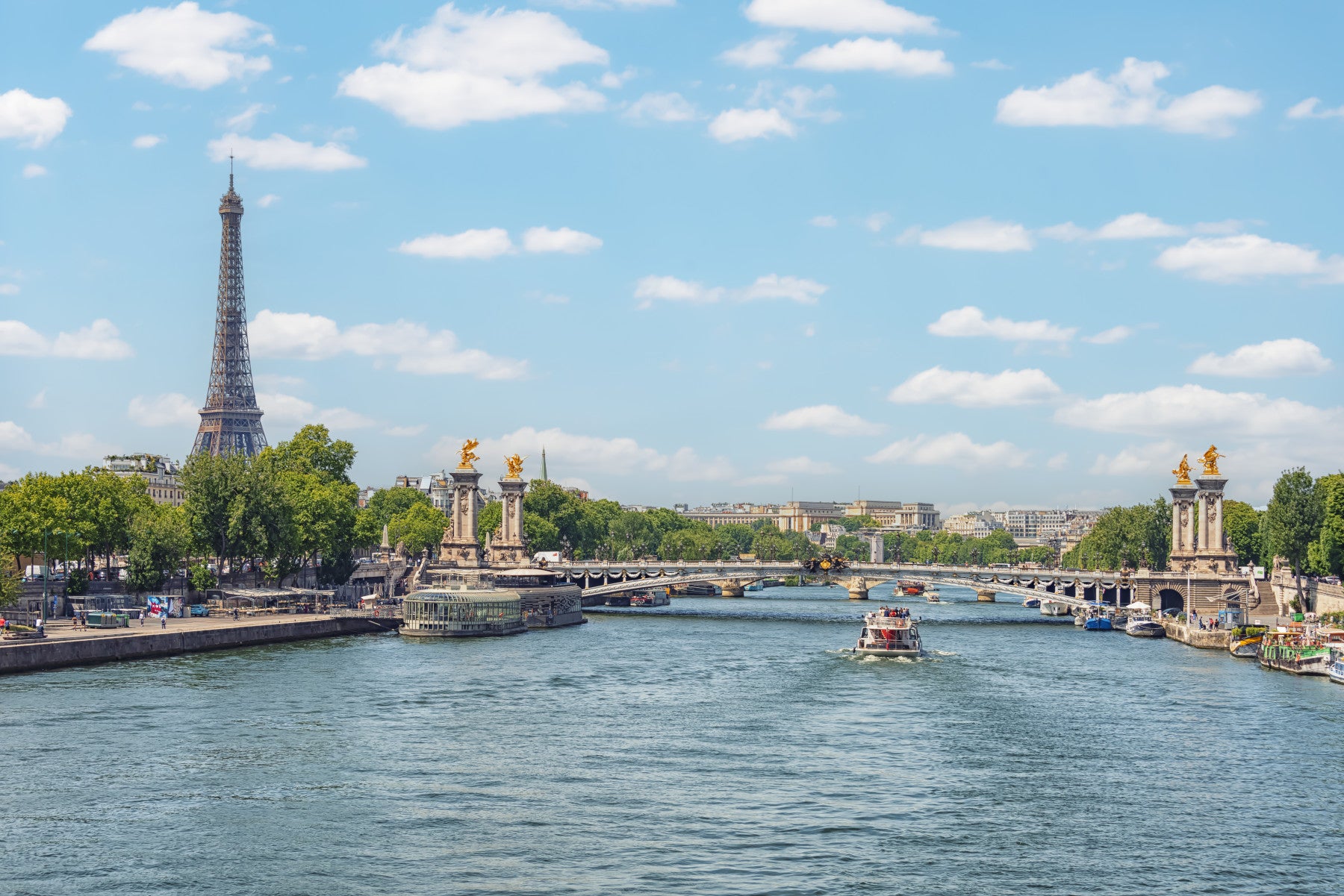Seine Reflections Wall Mural
