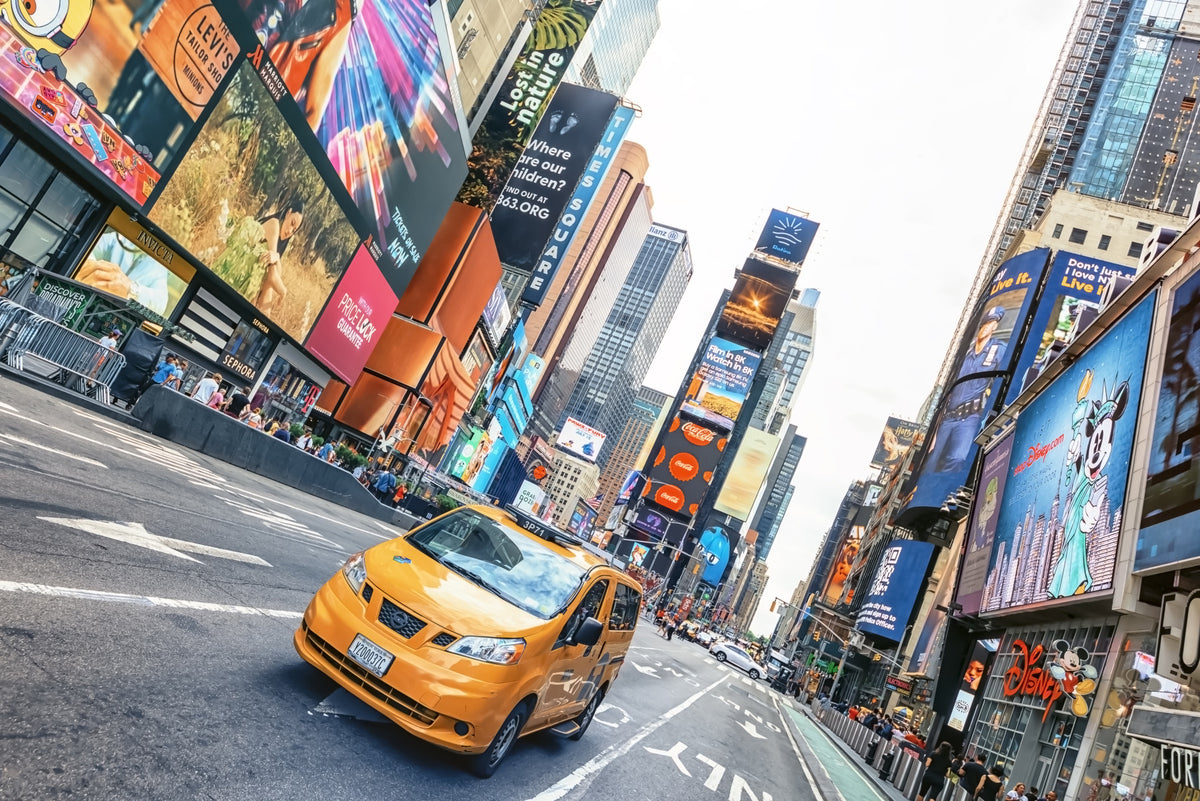 NYC Buzz Wall Mural in your room — zoomed