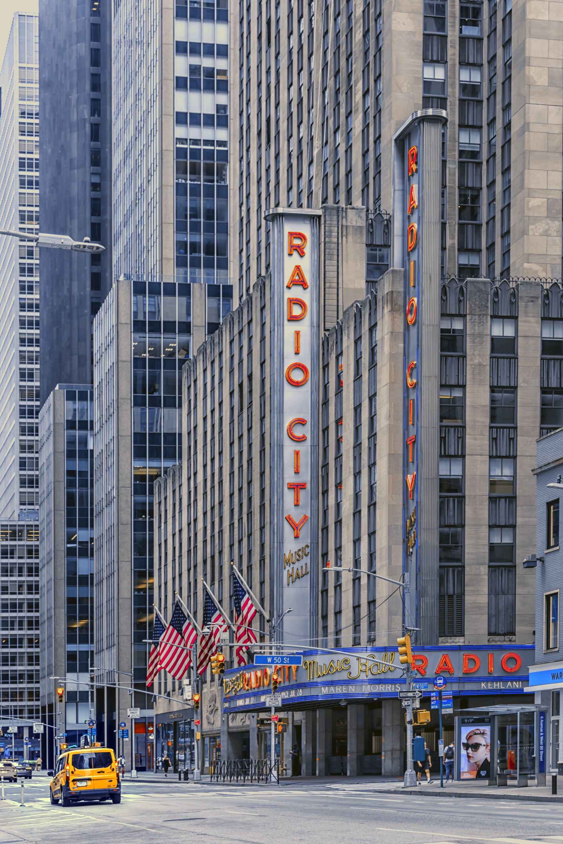 Radio City's Glow Wall Mural