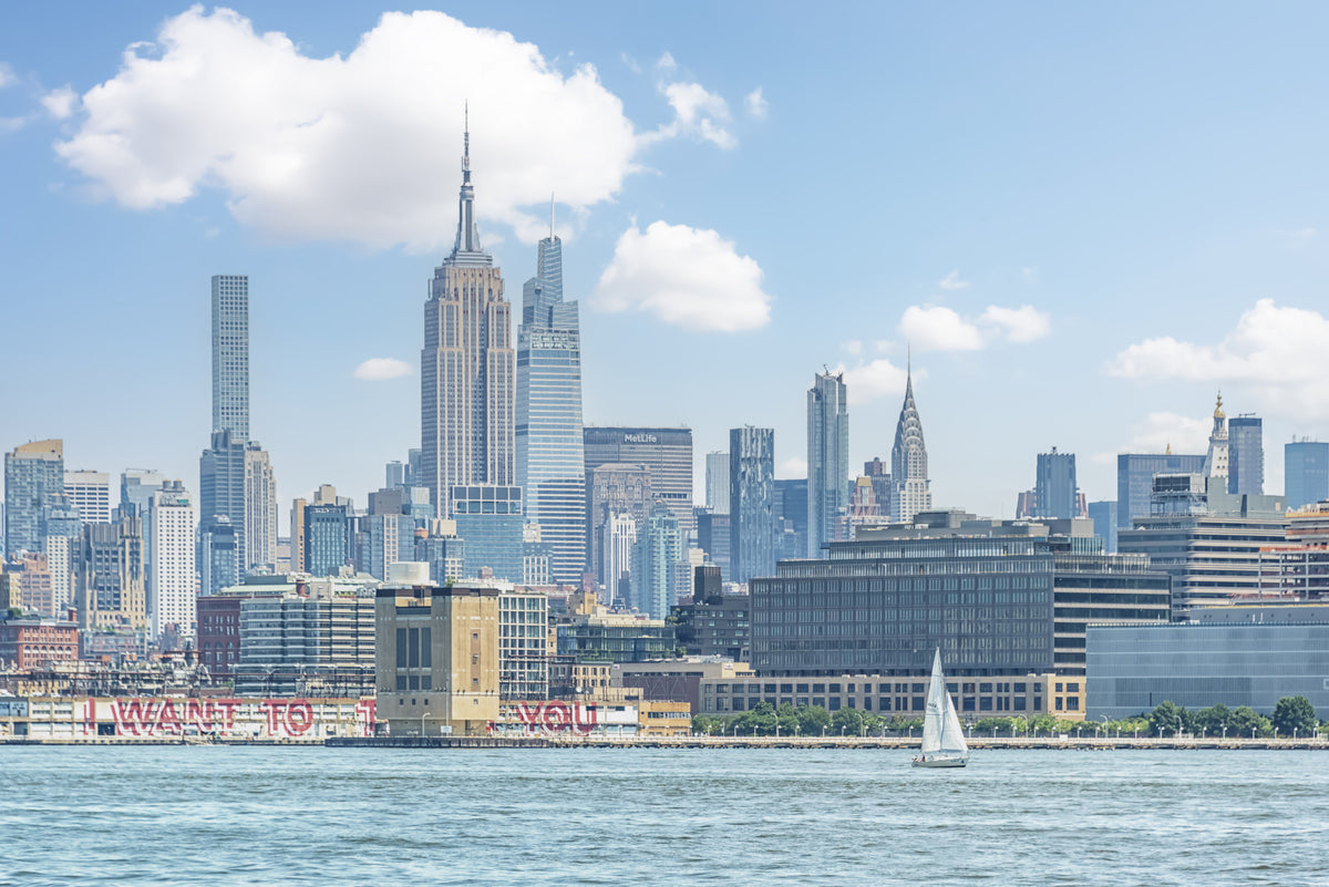 New York Skyline View Wall Mural