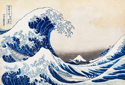 Katsushika Hokusai's The Great Wave off Kanagawa Wall Mural