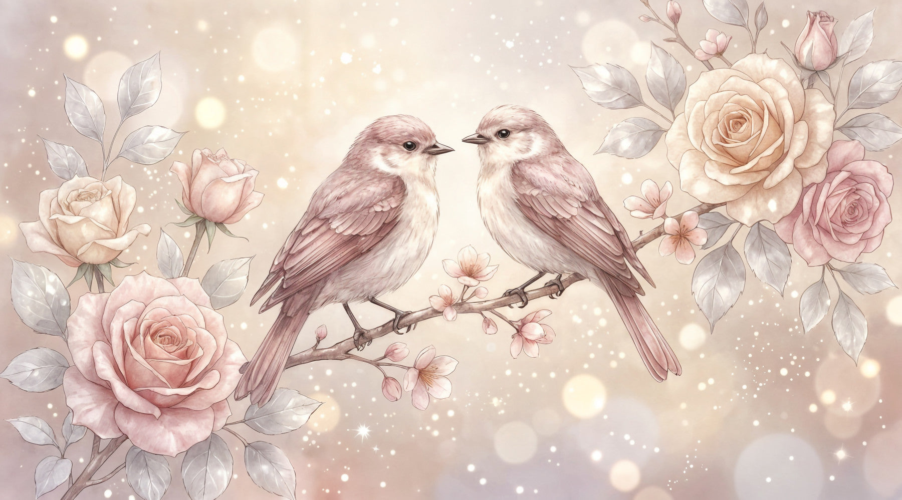 Floral Serenade Wall Mural