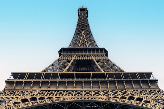 Eiffel's Azure Ascent Wall Mural