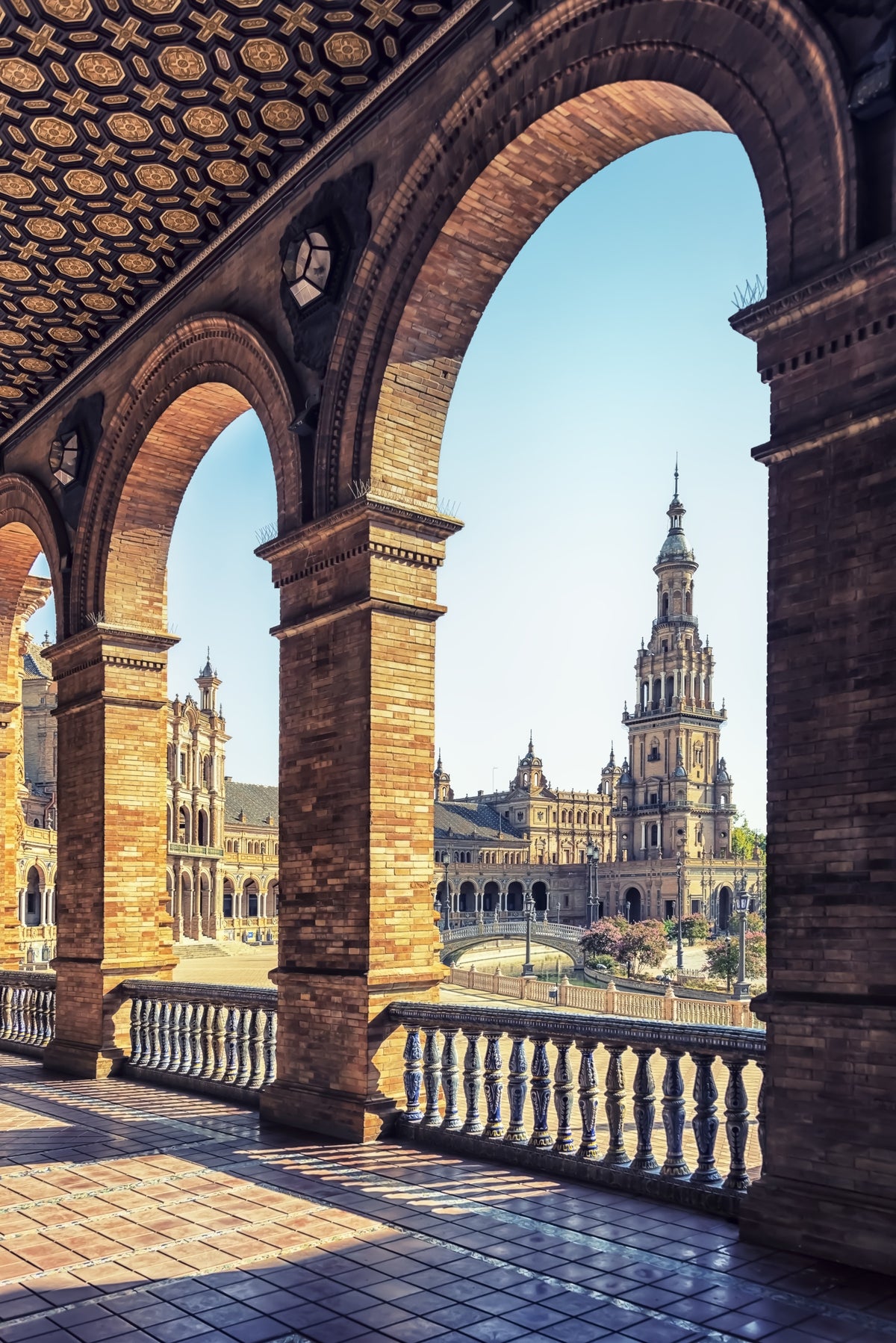 Plaza de España View Wall Mural