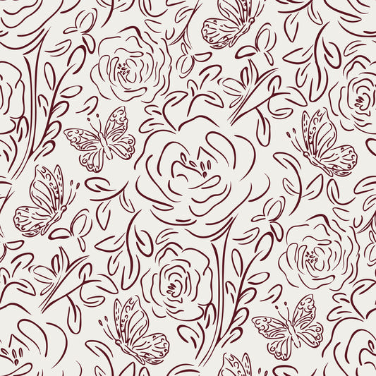 Floral Line Dance Wallpaper⁠