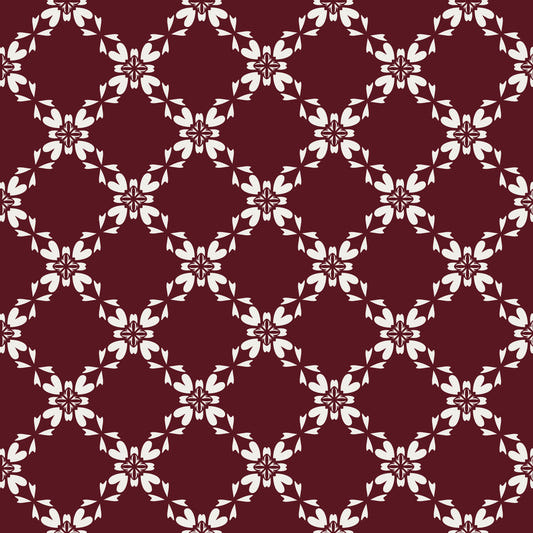 Maroon Lattice Wallpaper⁠