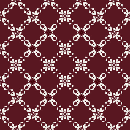 Maroon Lattice Wallpaper⁠